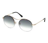 Tom Ford Veronique-02 Ft 0565 Occhiali Da Sole Donna Acciaio Rotondo Grigio 58mm