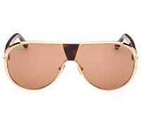 Tom Ford Vincenzo Ft 1072 Occhiali Da Sole Uomo Oro Pilot Marrone 64mm