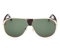 Tom Ford Vincenzo Ft 1072 Occhiali Da Sole Uomo Oro Pilot Verde 64mm