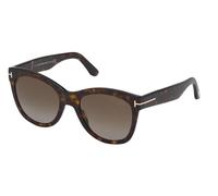 Tom Ford Wallace Ft 0870 Occhiali Da Sole Donna Avana Geometrico Marrone 54mm Polarizzato