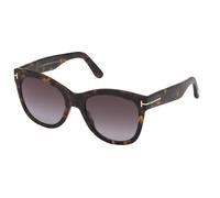 Tom Ford Wallace Ft 0870 Occhiali Da Sole Donna Avana Geometrico Viola 54mm