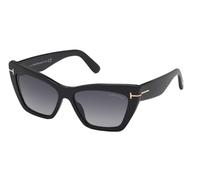 Tom Ford Wyatt Ft 0871 Occhiali Da Sole Donna Nero Cat-eye Grigio 56mm