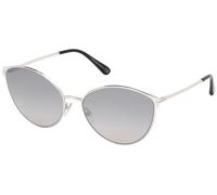 Tom Ford Zeila Ft 0654 Occhiali Da Sole Donna Argento Cat-eye Argento 60mm
