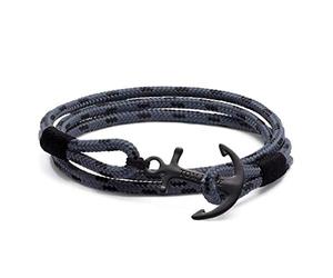 Tom Hope Bracelet Eclipse Triple Tour Gris - XS : 15 à 16.5 cm