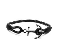 Tom Hope Bracelet Triple Black One Ancre Noir - XS : 15 à 16.5 cm