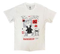 Tom & Jerry Little & Large Squares ufficiale Uomo maglietta unisex