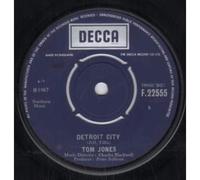 TOM JONES - DETROIT CITY 7 INCH (7" VINYL 45) UK DECCA 1967