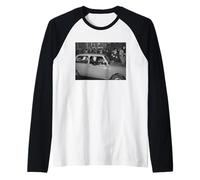 Tom Jones Singer nella Sua Macchina 1973 Maglia con Maniche Raglan