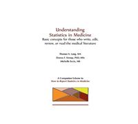 Tom Lang Donna Stroup Michelle Se Understanding Statistics in Medic (Tascabile)