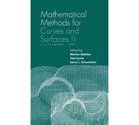 Tom Lyche Mathematicals Methods for Curves and Surfaces v. 2; (Copertina rigida)