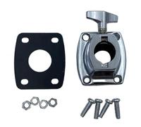 Tom Mount, supporto per piatti, staffa di montaggio per tamburo, per sistema di sospensione a tubo e grancassa, leggero e portatile, per spettacoli dal vivo in studio, 3,5 x 5,1 cm