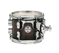Tom Pacific Drums Concept Maple Series, 20,3 cm x 17,8 cm, noce esotico con finitura Charcoal Burst | Tom montato con fusti interamente in acero con impiallacciatura esotica