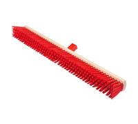 ToM PaR scopa da strada | per spazzare con supporto manico in plastica | senza manico | scopa industriale larga | da interno | scopa da giardino | grande | per terrazza e garage | giardino | 80 cm