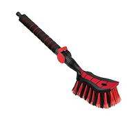ToM PaR Spazzola di Lavaggio ad Acqua I Autolavaggio con Collegamento all'Acqua I Sgancio rapido per l'acqua I Setole Ben disposte I Impugnatura Comoda I Coche | Giardino | Lunghezza: 54 cm I Rosso