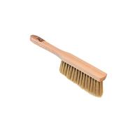 ToM PaR Spazzola in legno | Manico ergonomico in legno | Setole fini | Non graffia | Manico lungo infrangibile | Indeformabile | Per l'auto | Per la casa | Lunghezza: 33 cm