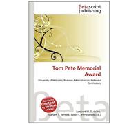 Tom Pate Memorial Award: University of Nebraska, Business Administration, Nebraska Cornhuskers