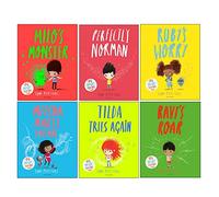 Tom Percival Big Bright Feelings Collection 6 Books Set (Perfectly Norman, Ruby's Worry, Ravi's Roar, Meesha Makes Friends, Tilda Tries Again & Milo's Monster)