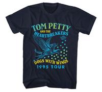 Tom Petty - Cani Con Ali - Maglietta A Maniche Corte Per Adulti Licenziata