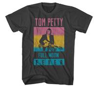 Tom Petty Full Moon Fever Maglietta Uomo Manica Corta Smoke Cotone Poliestere