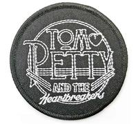 Tom Petty & the Heartbreakers - Tom Petty & The Heartbreakers Patch Circle Logo Nuovo Ufficiale Nero Woven Size One Size