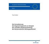 Tom Schäfer Die Formalisierung des Gegenantragsrechts am Beispiel de (Tascabile)