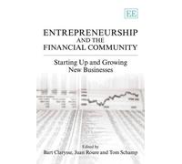 Tom Schamp Entrepreneurship and the Financial Community (Tascabile)