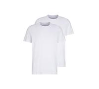 TOM TAILOR 1008638, Maglietta Basic in Confezione Doppia Uomo, Bianco (White 20000), XXL