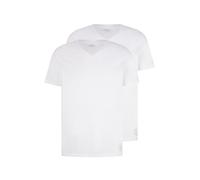 TOM TAILOR 1008639, Maglietta Basic in Confezione Doppia con Scollo a V Uomo, Bianco (White 20000), 3XL