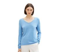 TOM TAILOR 1012976 Maglione Basic, 15584-sea Blue Melange, XXL Donna