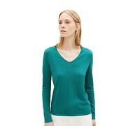 TOM TAILOR 1012976, Maglione basic Donna, 21178 - Ever Green, M