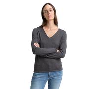 TOM TAILOR 1012976, Maglione basic Donna, Grigio (30281 - Evident Anthracite Melange), L