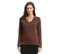 TOM TAILOR 1012976 Pullover, 27506-Dark Pecan Brown, L Donna