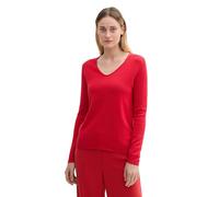 TOM TAILOR 1012976 Pullover, 36494-Crimson, XL Donna