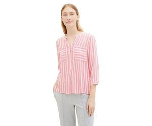 TOM TAILOR 1016190 Camicia da Donna, 35245-pink Offwhite Stripe, 32