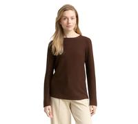 TOM TAILOR 1016350 Pullover, 27506-Dark Pecan Brown, M Donna