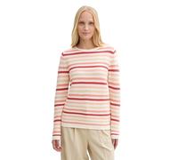 TOM TAILOR 1016350 Pullover, 37148-Peachy Knit Stripe Design, 3XL Donna