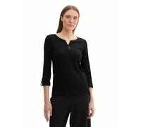 TOM TAILOR 1024036 T-Shirt, 14482-Deep Black, XXL Donna