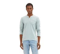 TOM TAILOR 1035551 Maglietta a Maniche Lunghe, 28129-Light Ice Blue, M Uomo