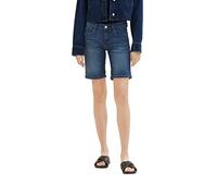 TOM TAILOR 1035746 Bermuda, 10282-Dark Stone Wash Denim, 27 Donna
