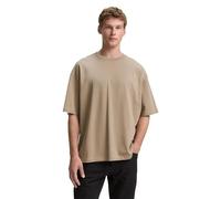 TOM TAILOR 1035912 T-Shirt, 38323-Roasted Nut Brown, L Uomo