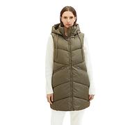TOM TAILOR 1037562 Gilet, Jungle Soil Green 11848-Gioco da Tavolo, L Donna