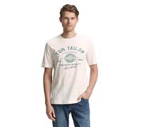 TOM TAILOR 1037735 T-Shirt, 10348-Gardenia White, XXL Uomo