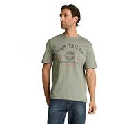 TOM TAILOR 1037735 T-Shirt, 10767-Greyish Shadow Olive, XL Uomo