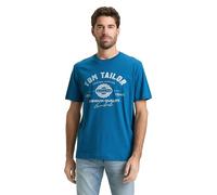 TOM TAILOR 1037735 T-Shirt, 28857-Blu Petrolio, XL Uomo
