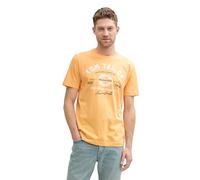 TOM TAILOR 1037735 T-Shirt, 37103-Peachy Orange, L Uomo