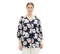 TOM TAILOR 1038802 Camicetta Plus Size, 32413-Disegno Fiore Tie Dye, 54 di più Donna