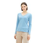 TOM TAILOR 1039064 Maglietta a Maniche Lunghe, 15592-Clear Light Blue, M Donna