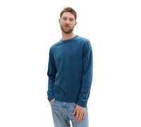 TOM TAILOR 1039805 Pullover, 36295-dark Teal Melange, M Uomo