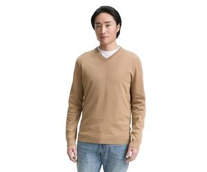 TOM TAILOR 1039806 Pullover, 31089-Hazel Brown Melange, XL Uomo