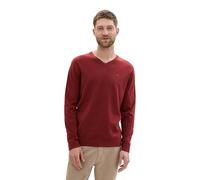 TOM TAILOR 1039806 Pullover, 35676-Borgogna Melange Rosso Scuro, XL Uomo